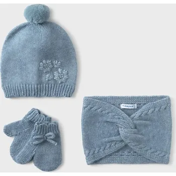 Čepice Kojenecká sada Mayoral 10019.4A.Baby.9BYA tyrkysová 67X, vel. 68