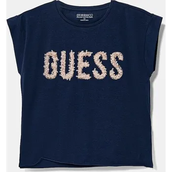 Chlapecké tričko Dětské tričko Guess tmavomodrá barva, J5RI37 K6YW4 J5RI37.K6YW4.PPYA 59X, vel. 122-125