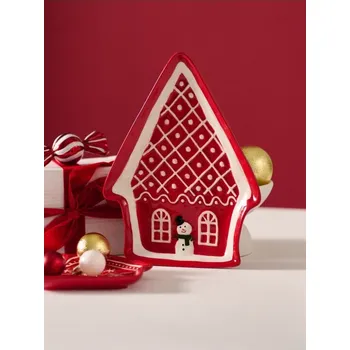 Talíř Sinsay - Talíř s vánočním motivem - červená - 630FQ-33X - 630FQ-33X-ONE