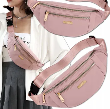 Ledvinka EdiBazzar ledvinka dámská crossbody prostorná růžová