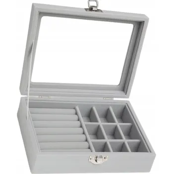 Šperkovnice Kufřík Šperkovnice Na Bižuterii Organizer Krabička Elegantní Dárek Prostorný