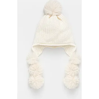 Čepice Dětská čepice s příměsí vlny Jamiks SIRIANA II SIRIANA.II.N.g.JZI129.G béžová 01F, vel. 52