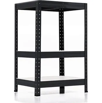 regál Policový regál Trestles RH 900x600x500, nosnost 1050 kg, 3 police bílé Barva: černá