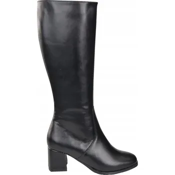 Dámské kozačky Elitabut dámské kozačky nad koleno na blokovém podpatku, velikost 42