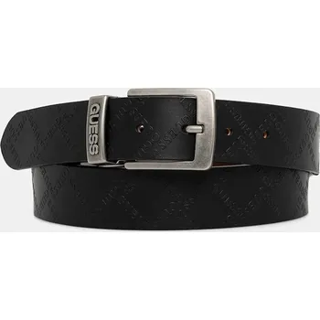 Opasek Oboustranný kožený pásek Guess pánský, černá barva, M5BZ31 L0361 M5BZ31.L0361 99X, vel. S