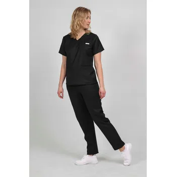 Dámské noční prádlo Scrubsheep Lékařský komplet dámský pracovní oděv - Midnight Black L