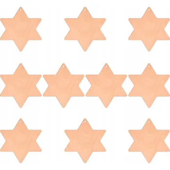 Vánoční dekorace Zdobená Vánoční Koule , Hladká Vánoční Koule , Tvarované Vánoční Baňky , Sady hvězd 6,5 cm 10 ks