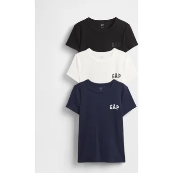 Dámské tričko GAP Žebrované tričko s logem - Dámské GAP černá | modrá | bílá 3463524