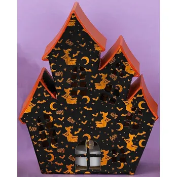 Obraz Skvělé DOPLŇKY pro DECOUPAGE Ruční práce Strašidelný Dům Halloween 19,5x16