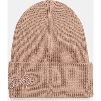 Čepice Čepice s příměsí vlny Guess CRESIDIA AW5404.POL01 béžová 80D, vel. L