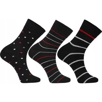 Pánská móda Ponožky vysoké ponožky s jemným vzorem, sada 3 ks MORAJ 39-42