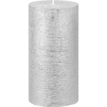 Svíčka Svíčka MagicHome stříbrná, 6,9x13cm