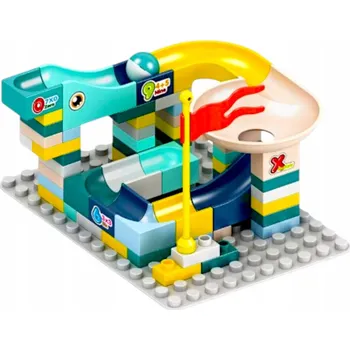 ostatní stavebnice STAVEBNICE KULIČKOVÁ DRÁHA 66 DÍLKŮ SJEZDOVKA STAVEBNICE PRO DĚTI