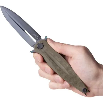 kapesní nůž ANV Z400 BB - Sleipner DLC, G10 Olive ANVZ400-017