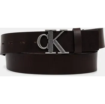 Opasek Kožený pásek Calvin Klein Jeans dámský, hnědá barva, K50K512068 88X, vel. 85