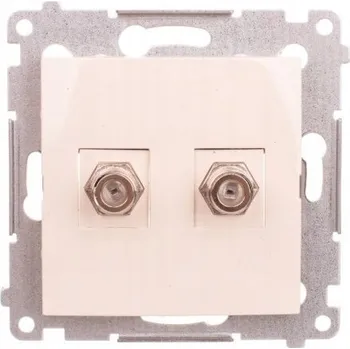 Elektrická zásuvka Anténní zásuvka nástěnná Kontakt-simon béžová