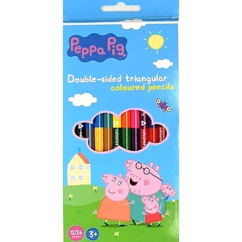 Kresba Pastelky prasátko Pepa (dvoubarevné pastelky ) 12 ks (24) /9