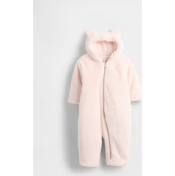Kojenecké oblečení Dětský overal z umělé kožešiny GAP růžová 3464019