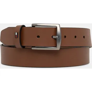 Opasek Kožený pásek Tommy Hilfiger pánský, hnědá barva, AM0AM13536 88A, vel. 85