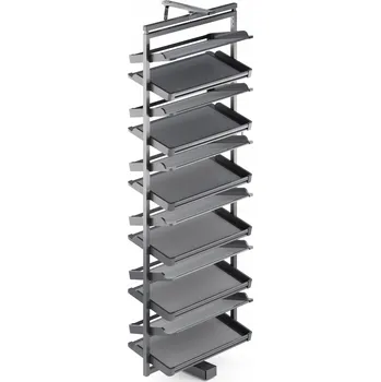 Botník Otočný botník Symphony na 12 polic, antracit barva