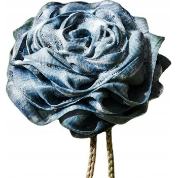 Do koupele houbička ve tvaru růže - tmavě modrá