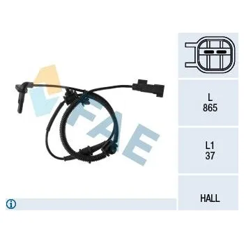 Přislušenství brzdového systému Snímač, počet otáček kol FAE 78111