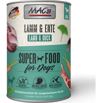 24x400g MAC's Adult Superfood - Jehněčí a kachní