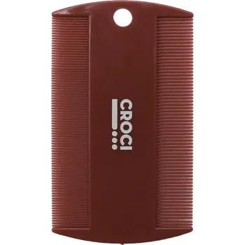 Péče o srst a drápky Oboustranný blešák vínový Croci