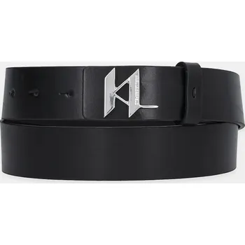 Opasek Kožený pásek Karl Lagerfeld pánský, černá barva, 554436.815300 99X, vel. 95