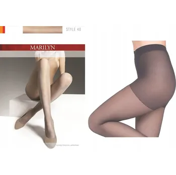 Dámské punčochy Punčocháče hladké Marilyn STYLE 40den šedé Grigio velikost 2