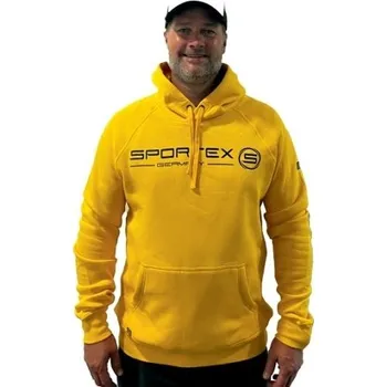 Pánská mikina Mikina Sportex s kapucí žlutá - L