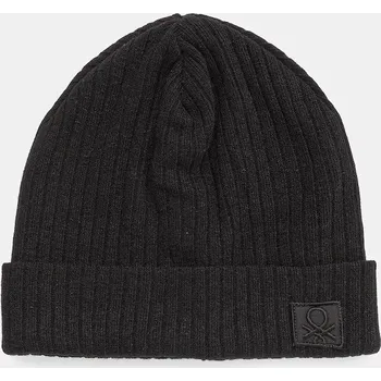 Pokrývka hlavy Dětská čepice United Colors of Benetton 6FEECA027.G.Season.9BYA černá 99X, vel. 56