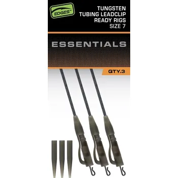 Fox Závěsky Edges Tungsten Tubing Leadclip Ready Rigs Size 7 3 ks