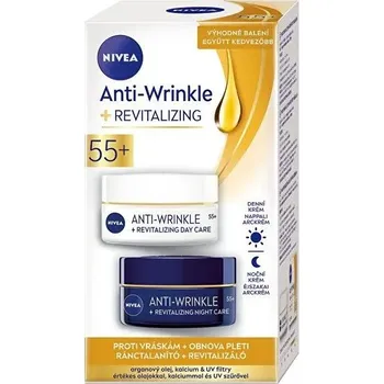 Kosmetická sada Nivea Dárková sada pro obnovu pleti pro zralou pleť 55+ Proti vráskám