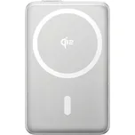 Baseus Powerbanka PicoGo Qi2 10000mAh 45W s kabelem USB-C šedá