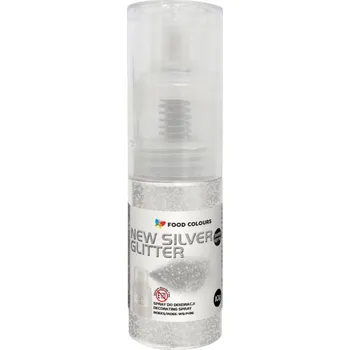 Potravinářské barvivo Food Colours v prášku 10 g 1 ks stříbrná