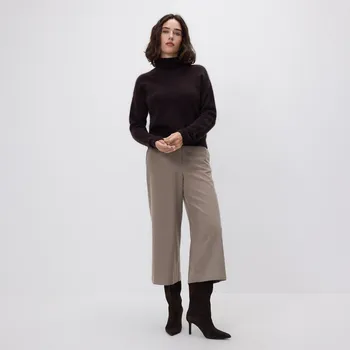 Dámské kalhoty Reserved - Kalhoty s příměsí viskózy - béžová - 721GM-08X - 721GM-08X-XL