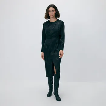 Dámské šaty Reserved - Vzorované midi šaty - vícebarevná - 187HU-MLC - 187HU-MLC-XXL