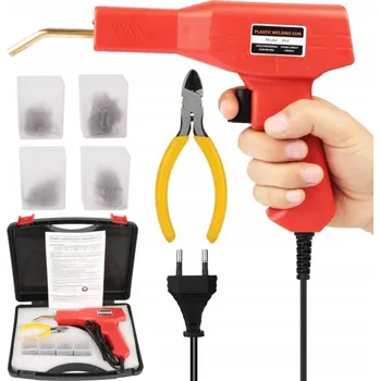 Svářečka Svářečka plastů, sešívačka, horkovzdušná pistole + 200 SVOREK + KLEŠTĚ A NŮŽ