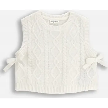 Dámský svetr Dívčí svetr Ecru Svetřík Vesta 122 Coccodrillo ZC5