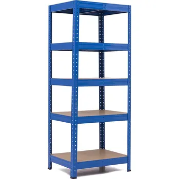 regál Policový regál Trestles RH 1500x600x450, nosnost 1750 kg, 5 polic Barva: modrá