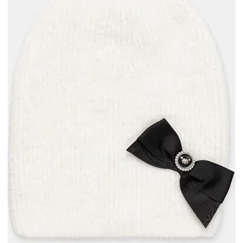 Čepice Dětská vlněná čepice Jamiks JUSTINE JUSTINE.Nak.gl.JZI213.G bílá 00X, vel. 50