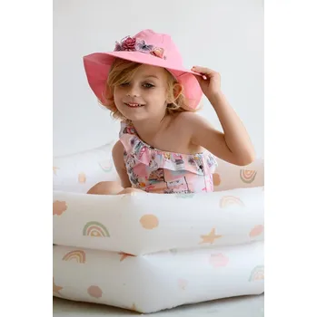 Pokrývka hlavy Dětský bavlněný klobouk Jamiks GEMMA GEMMA.Nakr.glo.JLH104.G růžová 42X, vel. 46