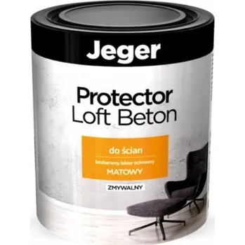 barva a nátěr na dřevo Matný lak Jeger Protector Loft Beton 1 l