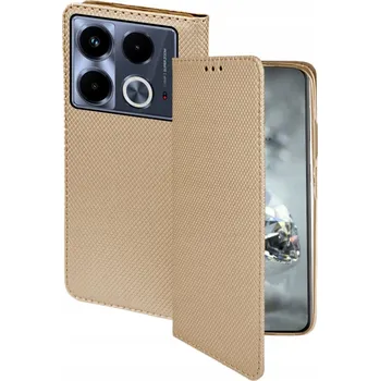 Pouzdro na mobilní telefon Pouzdro s klopou BBE CASE pro Infinix Note 40 4G zlaté