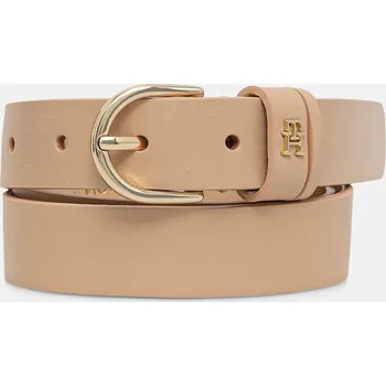 Opasek Kožený pásek Tommy Hilfiger dámský, béžová barva, AW0AW16836 01B, vel. 100