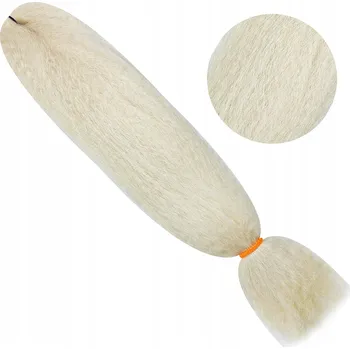 Syntetické vlasy Kanekalon Classic pro copánky Platinová blond 80g 60cm #NB