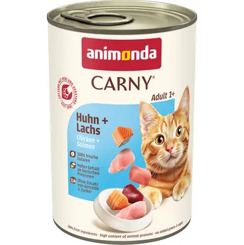 Krmivo pro kočku 6x400g Animonda Carny Adult - Kuřecí & losos