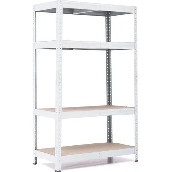 regál Policový regál Trestles RH 1500x1000x450, nosnost 1400 kg, 4 police Barva: bílá