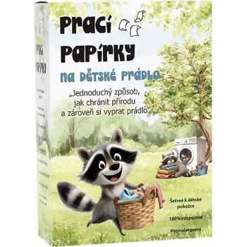 Prací gel Prací papírky na dětské prádlo - 50 pracích dávek